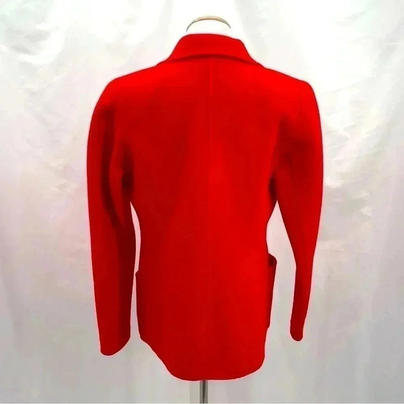 Anne Klein Women's Red Open Wool Blazer Jacket XS - Picture 4 of 15